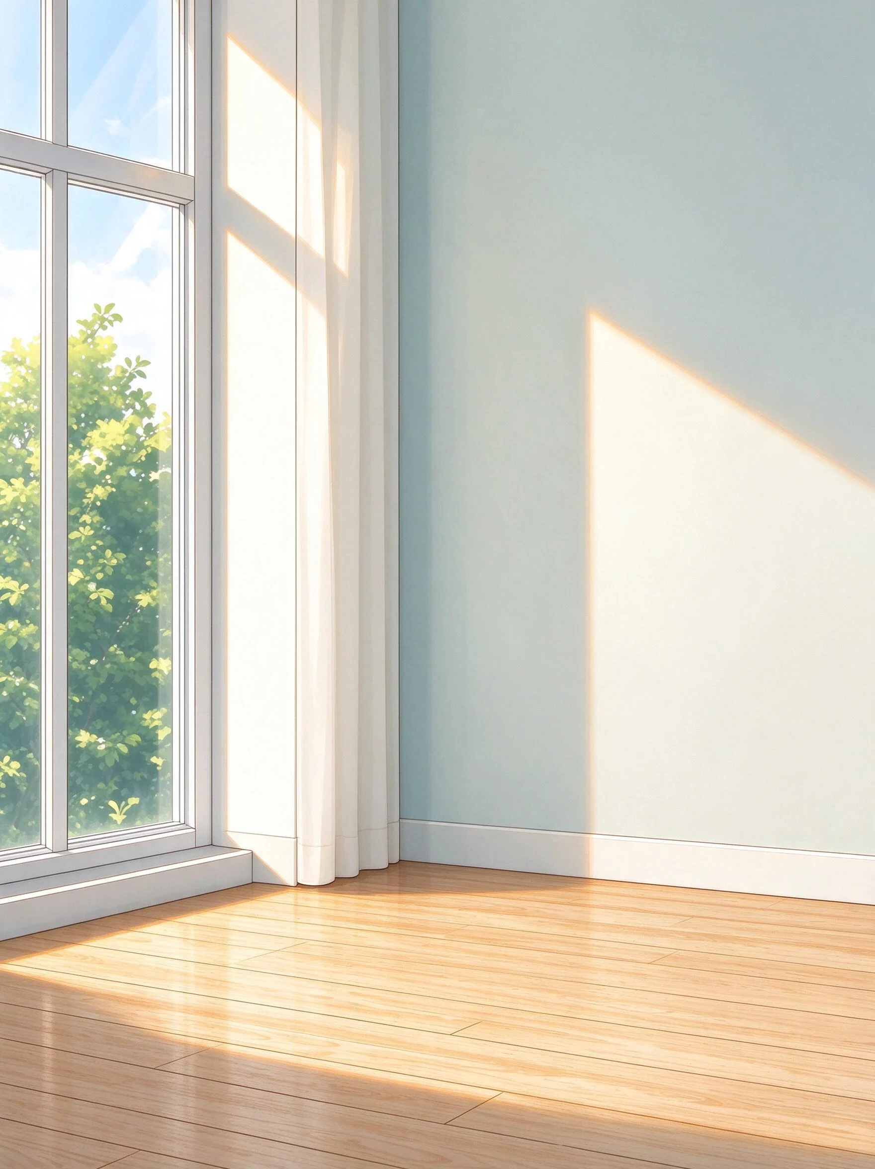 Anime room illustration — 要素をすべて取り除いた背景