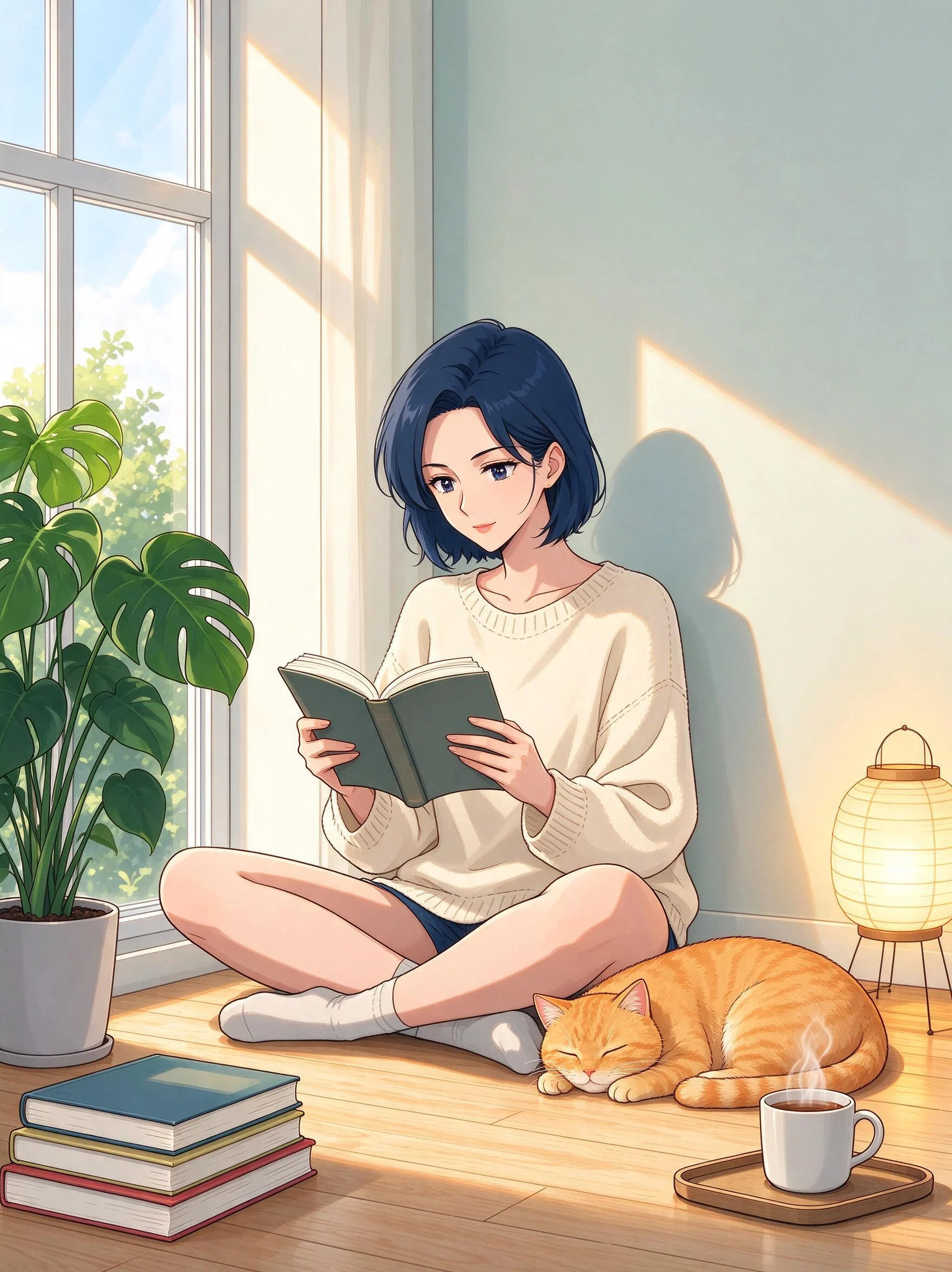 Anime room illustration — original