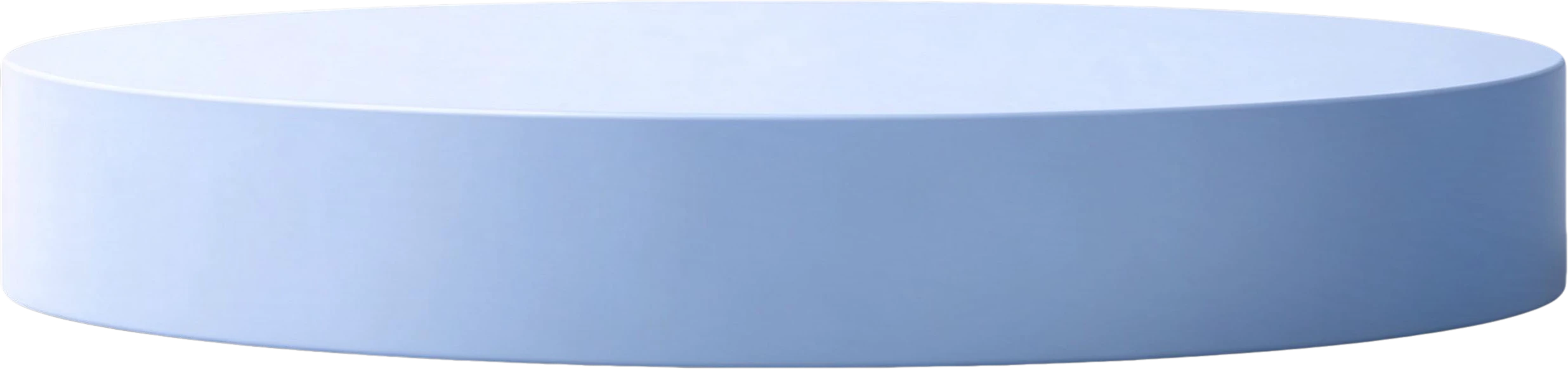 White Round Display Pedestal — separated layer