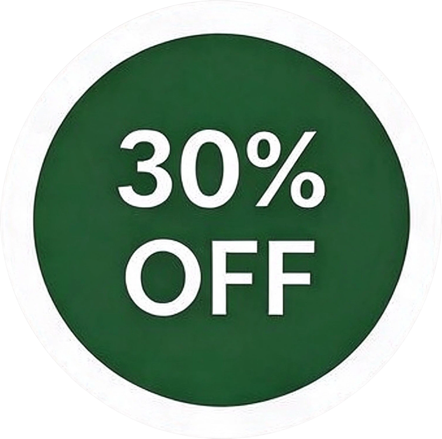 30% OFF Badge — separated layer