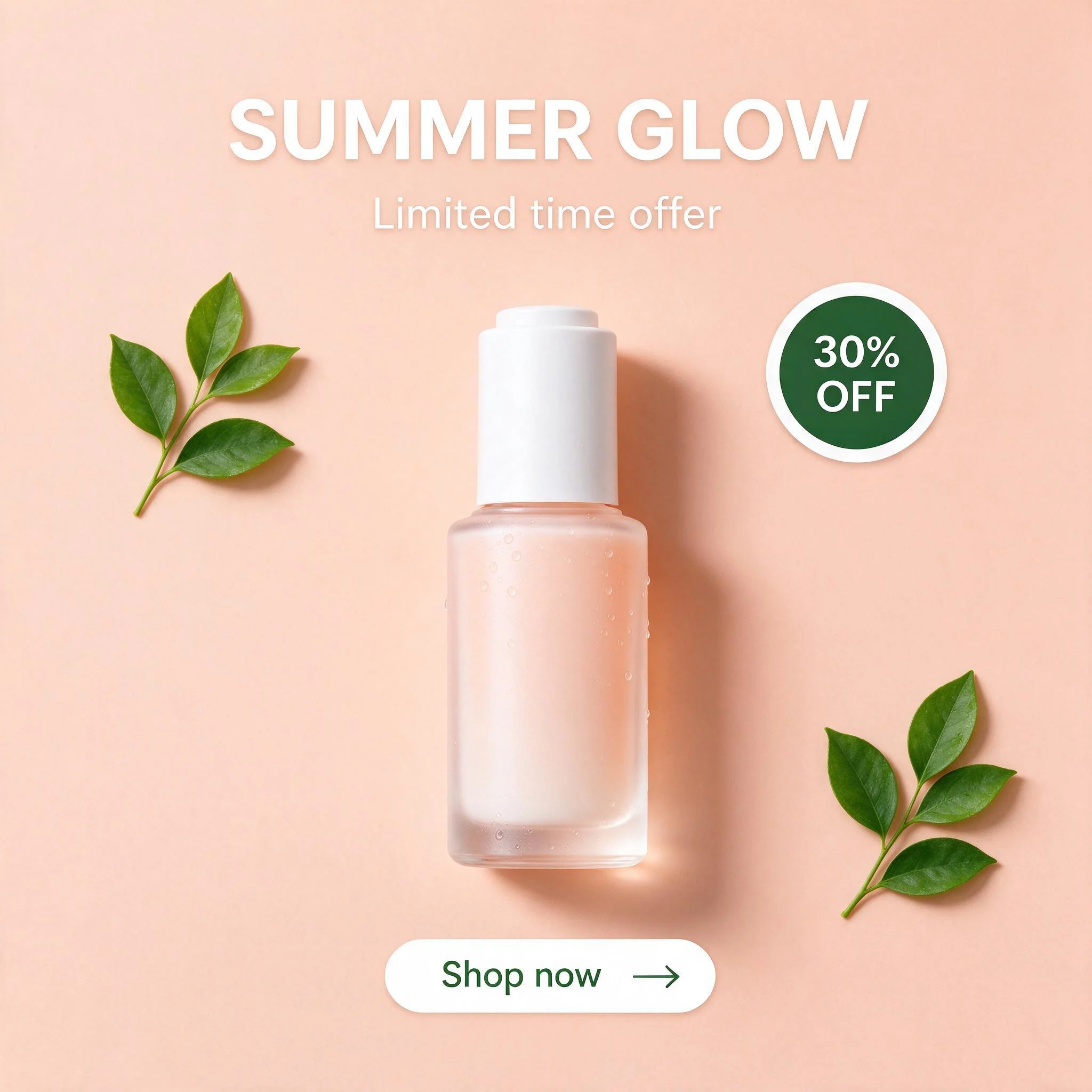 Skincare Instagram post — the flat original